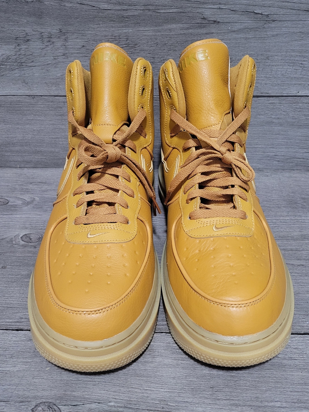 Nike Air Force 1 Gore-Tex GTX Mens Size 14 Wheat Boots CT2815-200 (NO STRAPS) - Picture 3 of 4